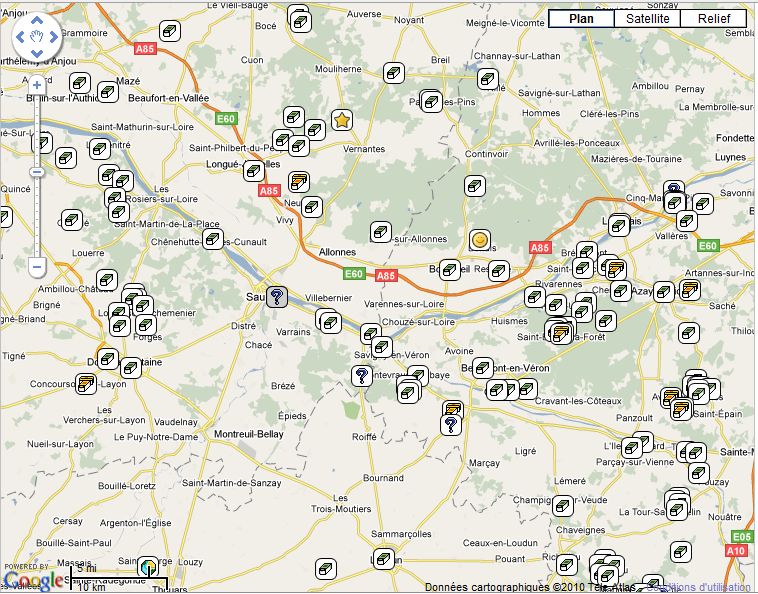 Hidden Treasure in the Loire Valley! Treasure Hunt Map
